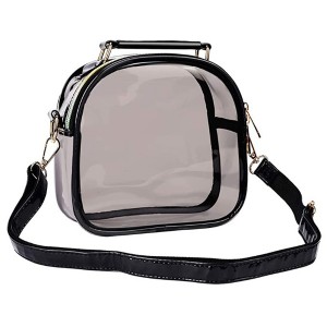 Semi Transparent Cross body Bag Clear Shoulder Bag