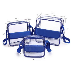Transparent Cross body Bag Clear Shoulder Bag