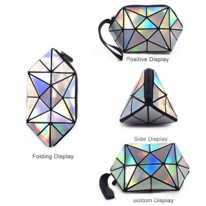 Foldable Holographic makeup bag
