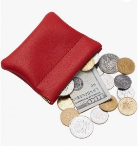 Coin Pouch With Spring Frame