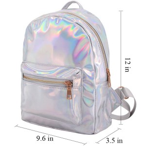 Mini Holographic Laser School Backpack Travel Casual Daypack