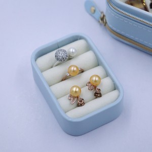 PU Jewelry Box with Mirror Mini Jewelry Case