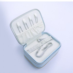 PU Jewelry Box with Mirror Mini Jewelry Case