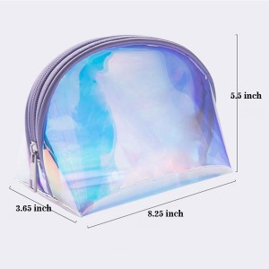 Holographic Clear Make Up Pouch