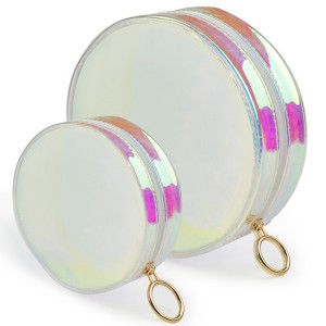 Round Holographic Make Up Bag
