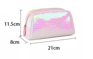 Holographic Laser PU leather Cosmetic Bag