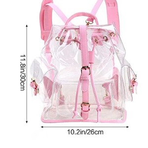 See Through Transparent Backpack for Girls