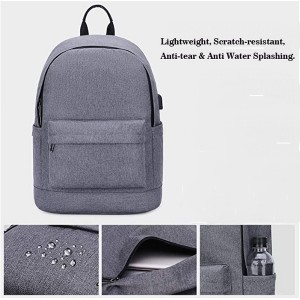 School Laptop Backpack w/ USB Port