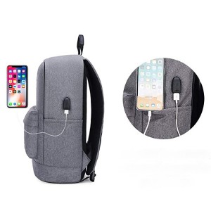 School Laptop Backpack w/ USB Port
