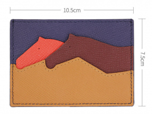 Slim Card Case in Contrast Color