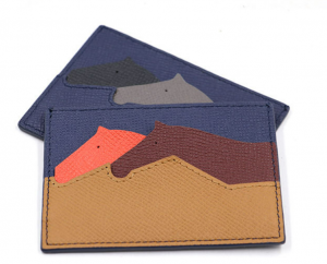 Slim Card Case in Contrast Color