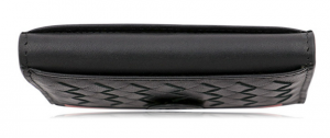 Biofold card pouch in woven leather