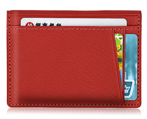 Ultra Slim Leather Credit Card Holder