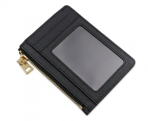 Zipper Credit Card wallet with Keychain