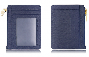 Zipper Credit Card wallet with Keychain