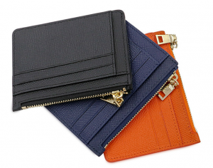 Zipper Credit Card wallet with Keychain