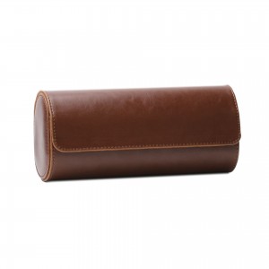 3 Watch Travel Case -Premium Leather Watch Case With Perfect Texture.