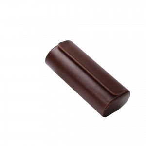 3 Watch Travel Case -Premium Leather Watch Case With Perfect Texture.
